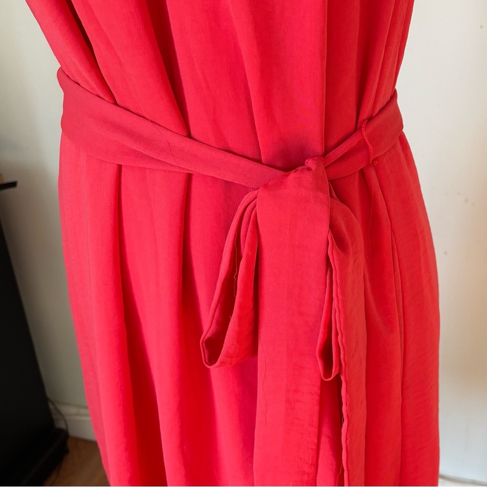 Banana Republic Red Scoop neck Dress Size 8 - Picture 5 of 9